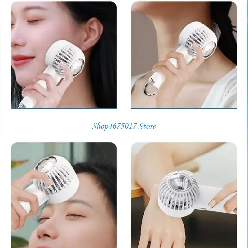 H4GA 4000mAh 미니 휴대용 팬 휴대용 반도체 냉동 손 냉각팬