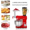 Multifunctional Home Kitchen 5L Electric Food Blender 120v 6 Gears with Juice Cup Meat Grinder Vertical Food Mixer 4