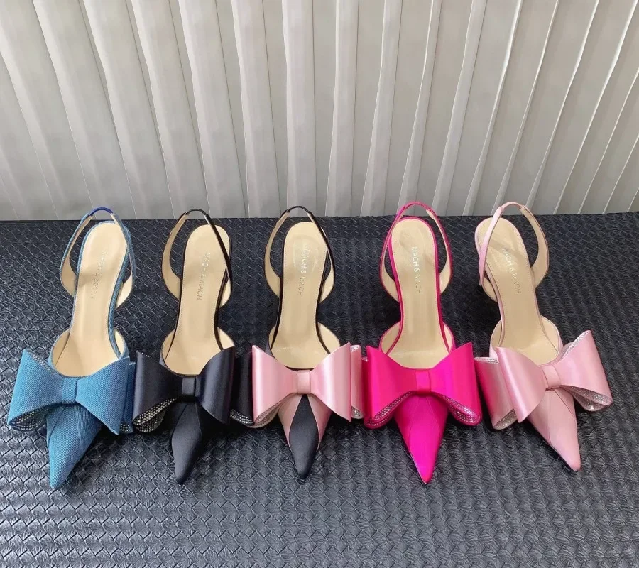 Buy-Shoes-Mach-wedding-party-sexy-Pointed-Silk-Bow-High-Heels-Back ...