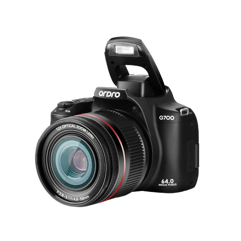 

G700 DSLR ORDRO цифровая камера Ultra 4K видеокамера 64M Высококачественная HD оптическая камера