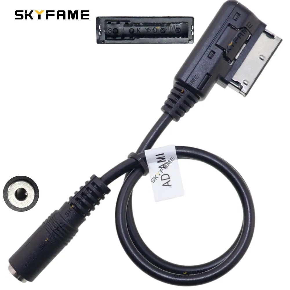 SKYFAME Car USB AMI AUX Audio Box Adapter For Audi Benz Land Rover ...