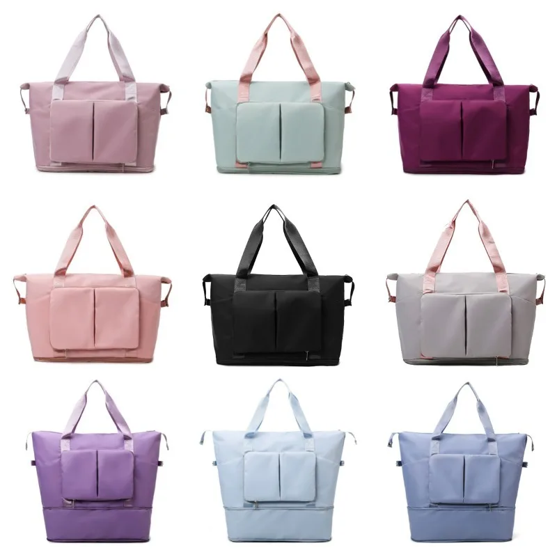 

Folding Travel Bag Men's Dry and Wet Separation Luggage Pack Expansion Hand Travel Handbag Women's Fitness Bag Maternity Package