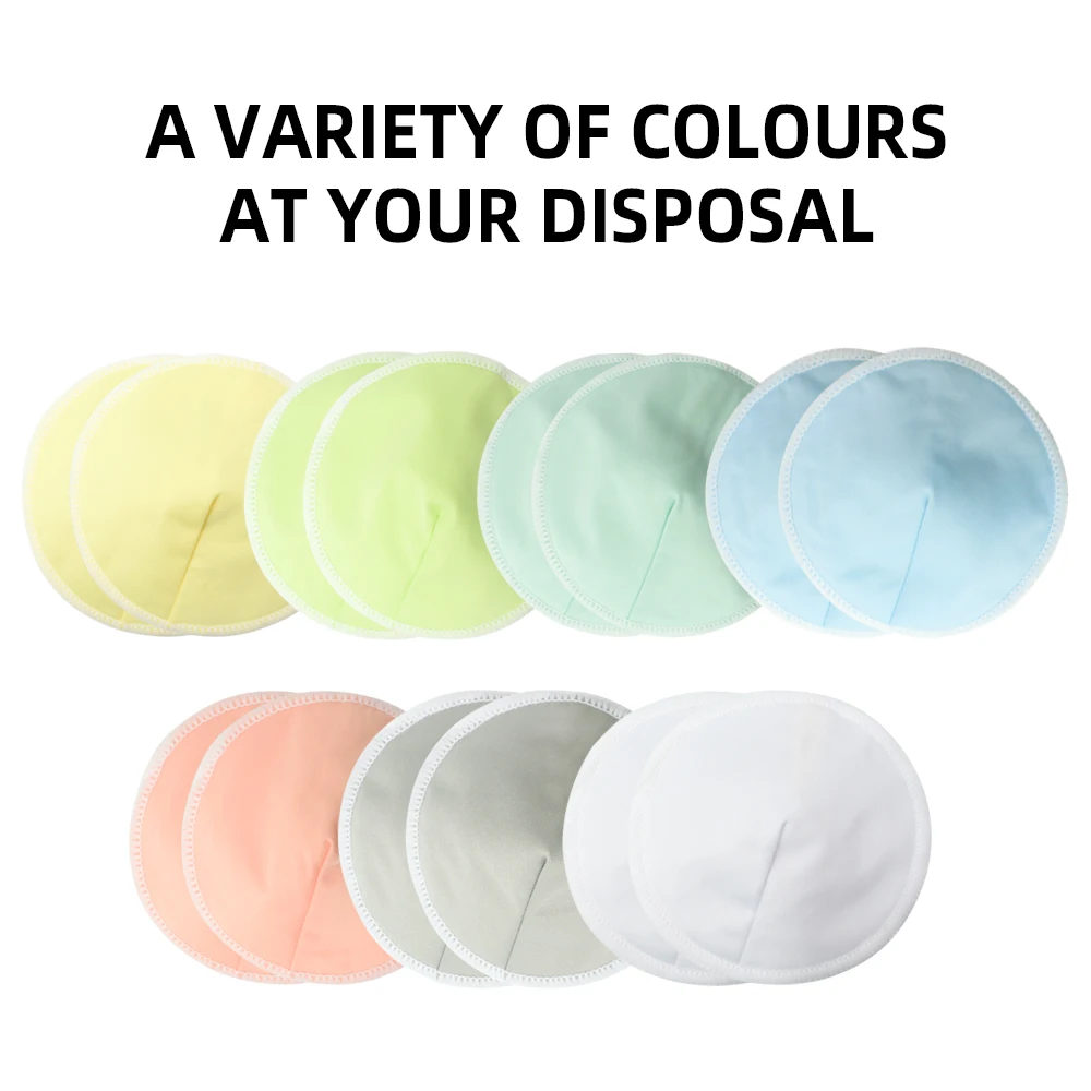 8Pcs Organic Washable Breast Pad Breastfeeding Nipple Pad for Maternity Reusable Nipple Covers for Breast Feeding Nursing Pads 3