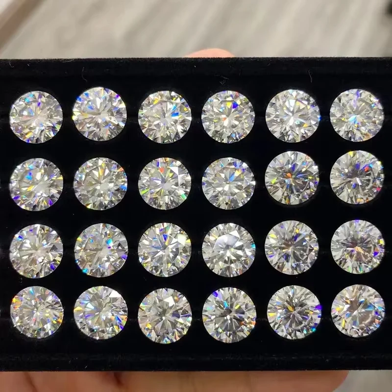 탑 벨기에 컷 Moissanite 스톤 Wole 리얼 D 컬러 보석 실험실 성장 다이아몬드 5 10 20 30 50 Pcs Wole Moissanite Stone
