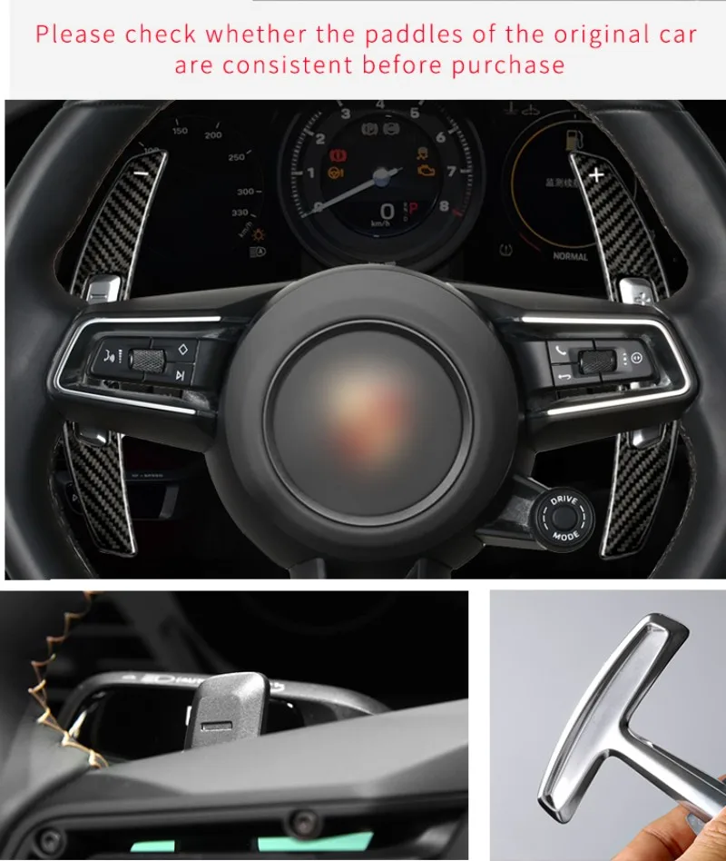 Carbon Fiber Steering Wheel Shift Paddle Shifter For Porsche Panamera 911 Cayenne 992 2021 Paddle Shifters Gear Accessories