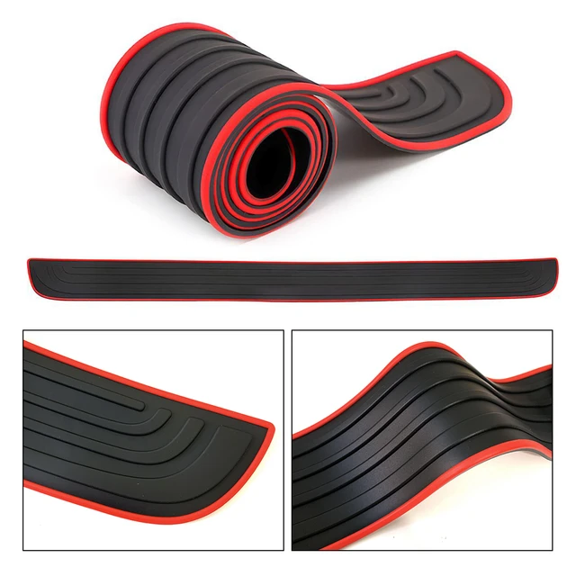 35'' Car Bumper PVC Rubber Rear Trunk Door Sill Guard Protector