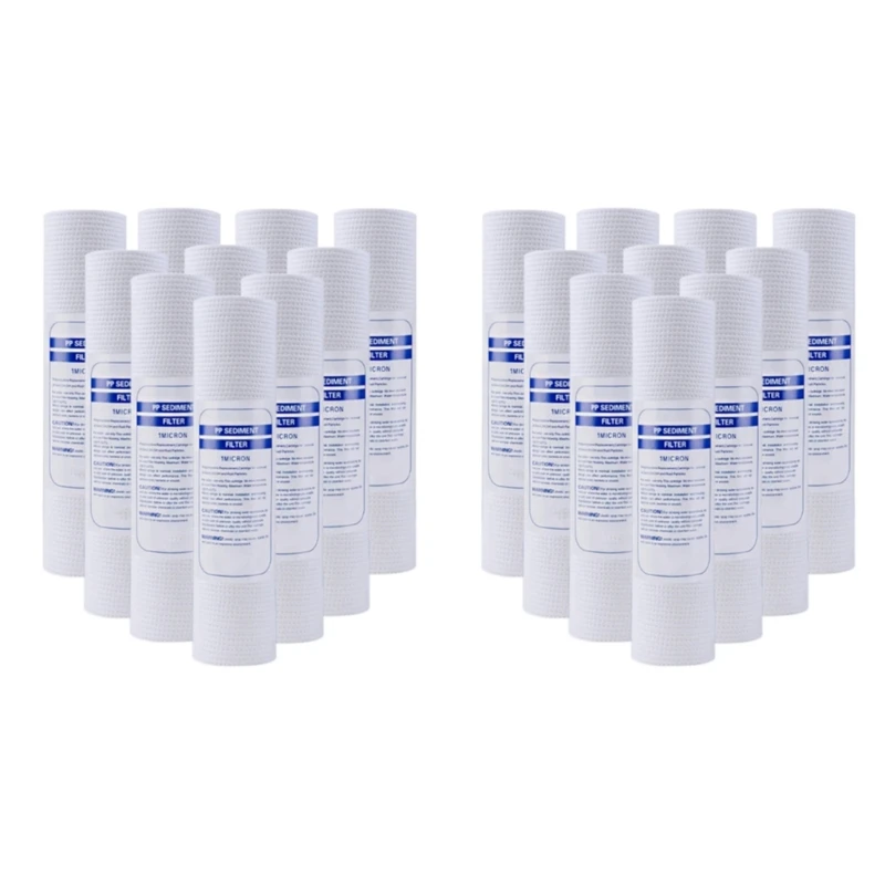 10 PCS Universal Water Filter PP Cotton Filter Cartridge Sediment Water Filters Polypropylene Material for Kitchen water filter