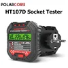 HT107D Socket Tester Digital Plug AC Voltage Detect RCD Test Socket Detector EU Plug Ground Zero Line Plug Polarity Phase Check 1