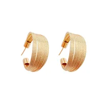 Boucles d'oreilles multicouches pour femmes, nouvelle tendance, Design Unique, élégant, délicat, rétro, exagéré, bijoux, cadeaux de fête, vente en gros 6