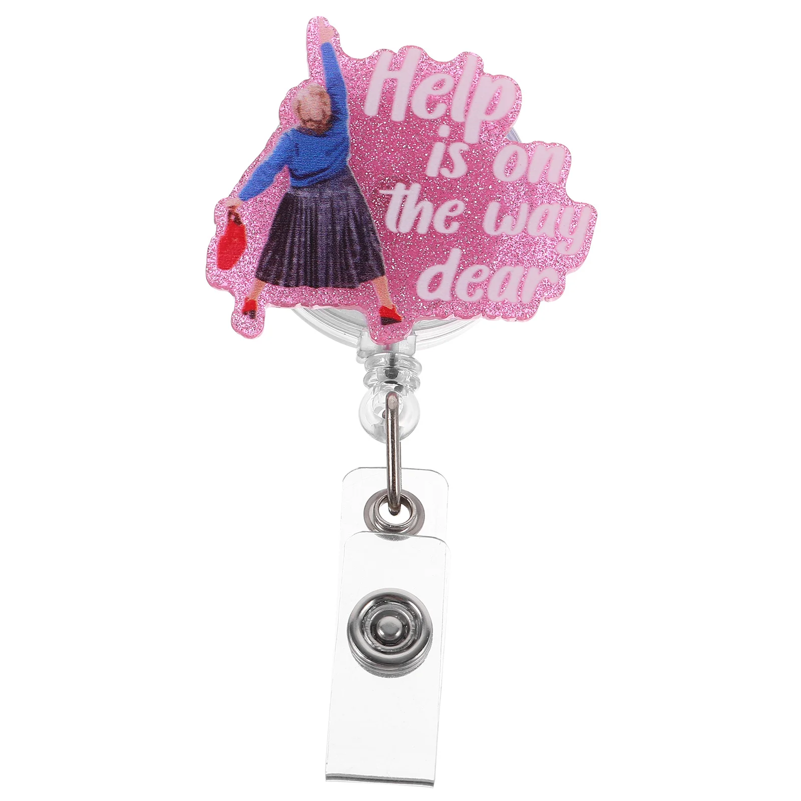 

Nurses Day Gift Reusable Badge Reels Id Card Holder Clip Retractable Decorative Clips Work Telescopic Holders for