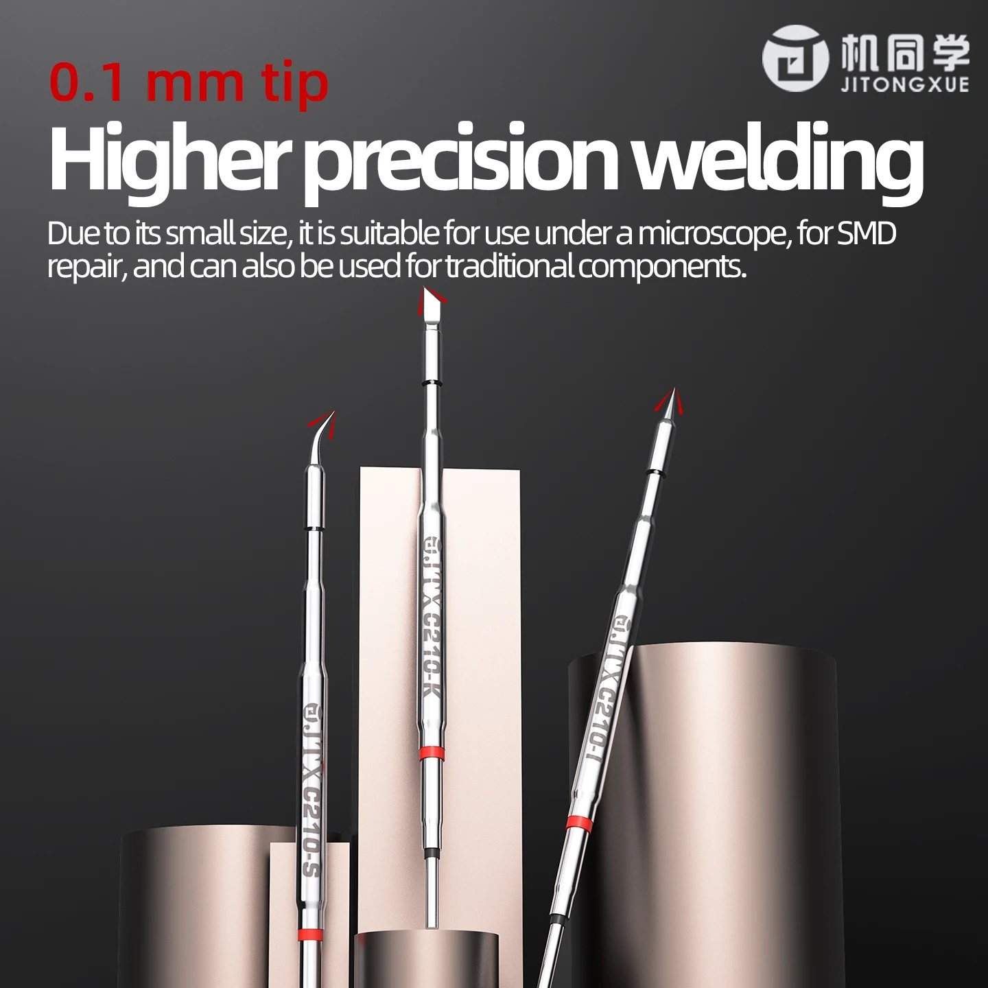 Soldering Station Soldering Tips, Replacement Tips Fit for JBC 210 C210 020, Straight Tip, High Quality Soldering Gear for Precision Work