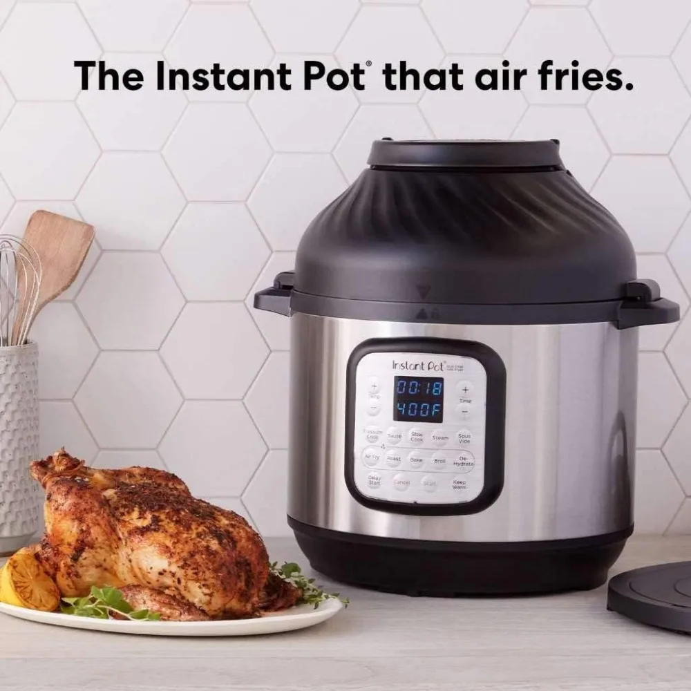 11-in-1 Air Fryer and Electric Pressure Cooker Combo with Multicooker Lids that Fries, Steams, Slow Cooks, Dehydrates 3