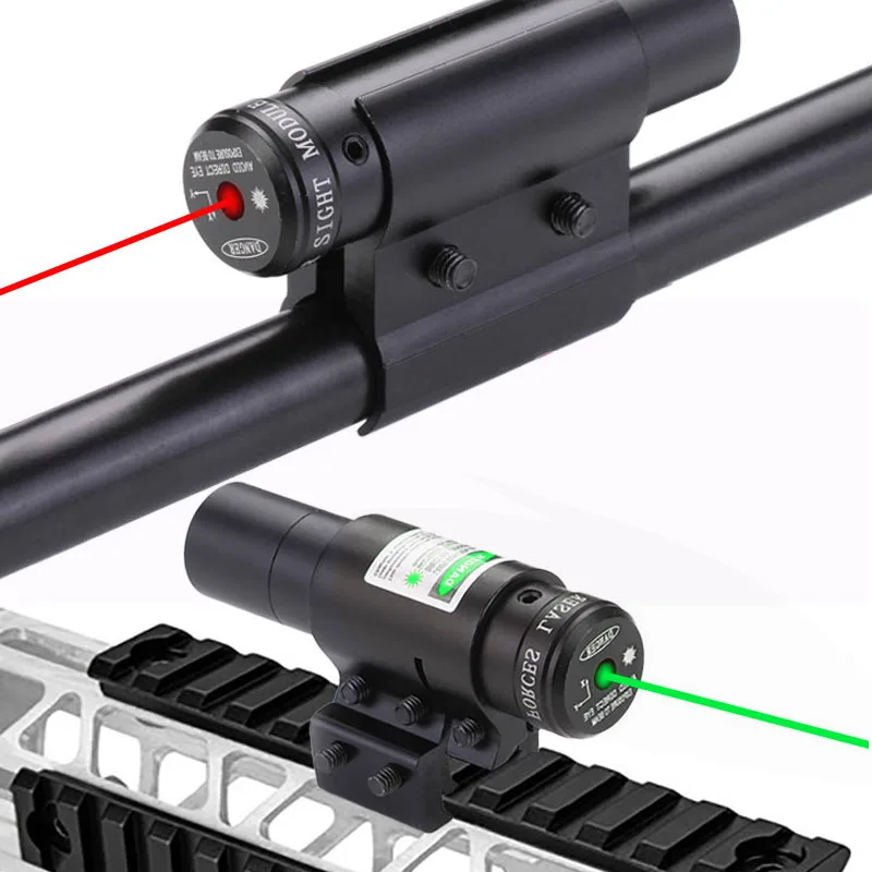 Rood/Groen Dot Laser Scope Voor Airsoft Rifle Loom Verstelbare 11/20Mm