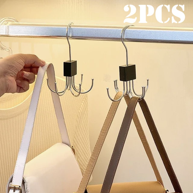 1/2pcs Multi-claw Bag Storage Hook Tie Metal Storage Rack Suitable for Home Storage and Organization for Bedroom Dormitory