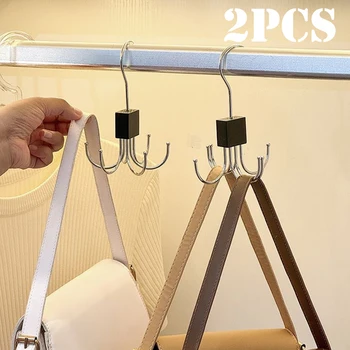1/2pcs Multi-claw Bag Storage Hook Tie Metal Storage Rack Suitable for Home Storage and Organization for Bedroom Dormitory 1