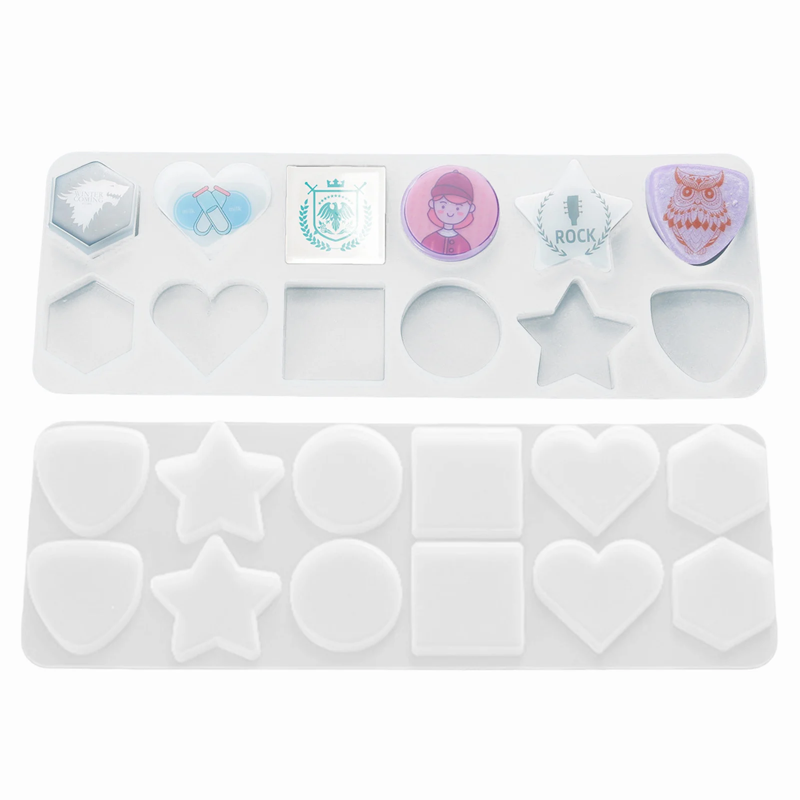 

Полимерные формы для броши «сделай сам», силиконовые формы в форме облака с 25 шт. булавок для рукоделия, ожерелья, брелоков SP99