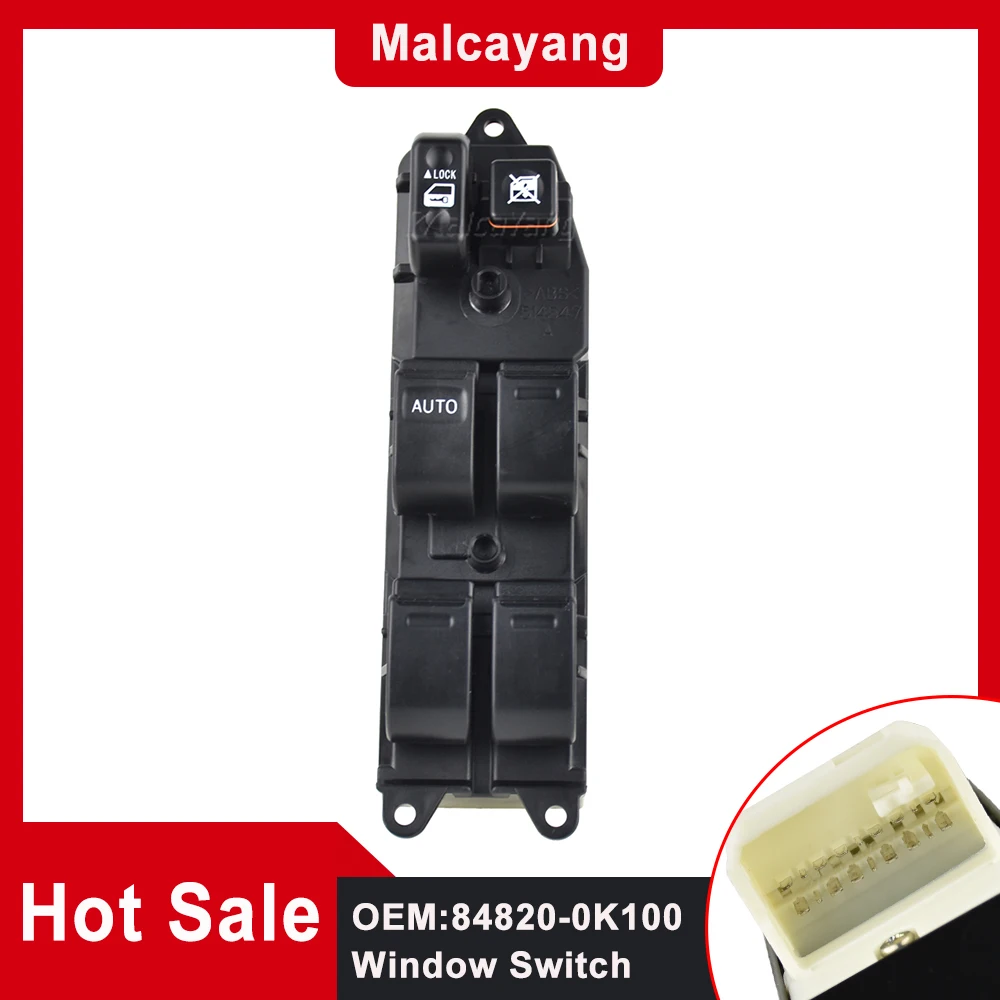 

Верхнее качество для Toyota Fortuner Hilux 2004-2015, боковой выключатель стеклоподъемника драйвера 84820-0K100