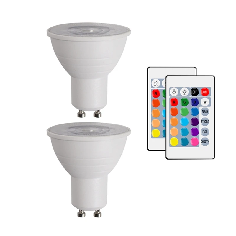 

GU10 LED Lamp Smart Light Bulb Color Spotlight Neon Sign RGB Tape With Controller Light Lighting Dimmable Night Light