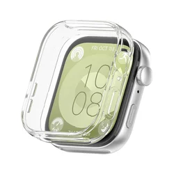 Enhanced Protective Full-Cover Case with Soft TPU Screen Protector - Huawei Watch Fit 3 (Transparent)