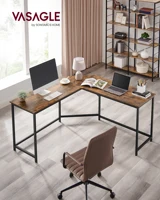 VASAGLE L-Shaped Desk, Gaming Desk, 149 x 149 x 76 cm, Corner Desk for Study, Home Office, Space-Saving, Easy Assembly