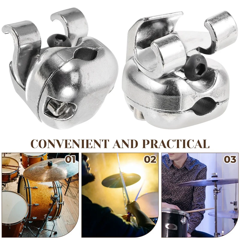 Drum Holder Cymbal Arm Snare Drum Metal Part Rack Tube Boom Attachment Instrument Rod Clamp Clip Durable