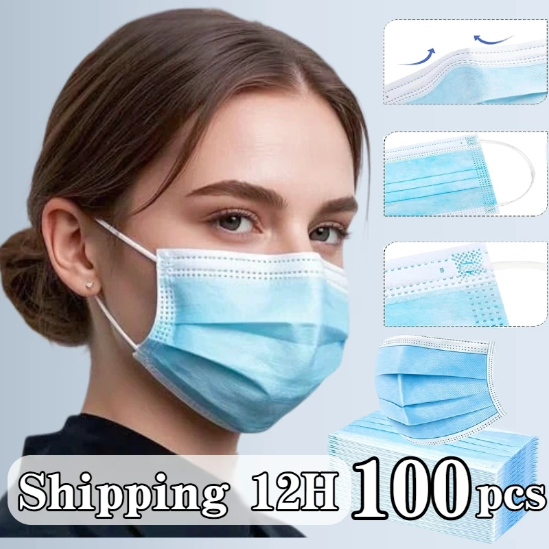 Lot de masques chirurgicaux Type IIR bleus, emballage économique pour achat en gros.