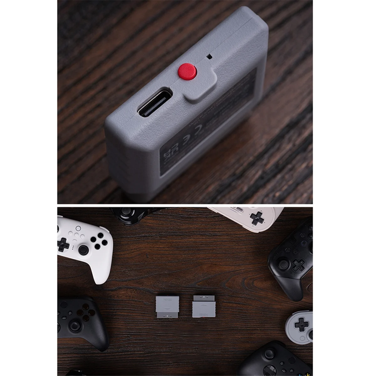 

8bitdo подходит для PS1 PS2 хост ретро-приемник Многофункциональный портативный Bluetooth беспроводной ручной PS-приемник