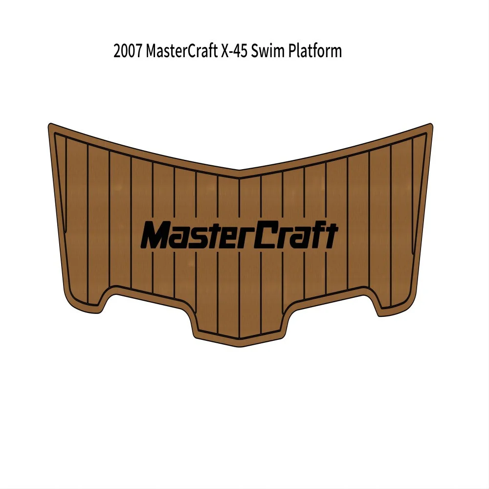 

Коллекция 2007 года, искусственный Тиковый напольный коврик MasterCraft для плавания на платформе, лодки из вспененного этилвинилацетата, напольный коврик, самоклеящийся коврик в стиле морской кошки