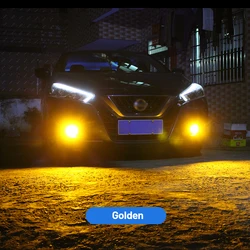 Premium LED Fog Light Set - High - Performance Canbus Accessories (2 Pieces) - Golden (Toledo MK4 2012 - 2019)