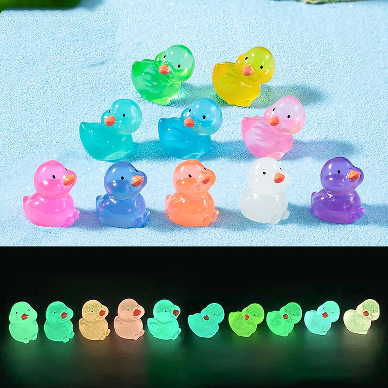 Set De 75 Mini Patos Luminosos De Resina 3D – Decoración Para Tartas, Acuarios, Casas De Muñecas Y Jardines De Hadas