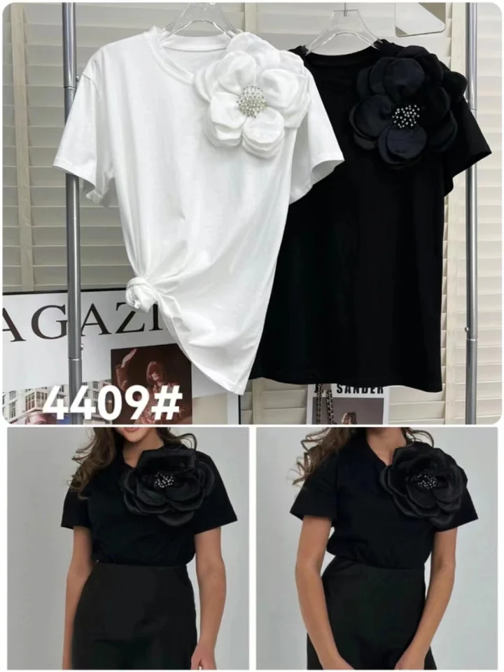 Maglietta Donna A Coste: Basic Slim Fit A Maniche Corte Con Girocollo - Casual Estivo - 3