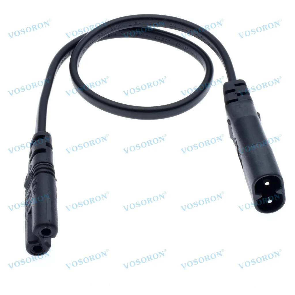 Universal IEC 320 C8 to C7 AC Power Extension Cable, Type Figure 8 Adapter Cord