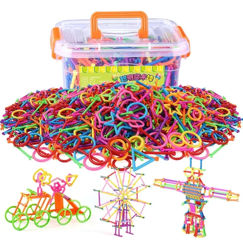 

350/500 шт., Детский конструктор «Волшебная палочка»