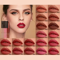 20 Colors Matte Lipstick Pen Nude Pink Matte Solid Lip Gloss Waterproof Long Lasting Lipstick Pencil Lip Liner Pen Lip Makeup 1