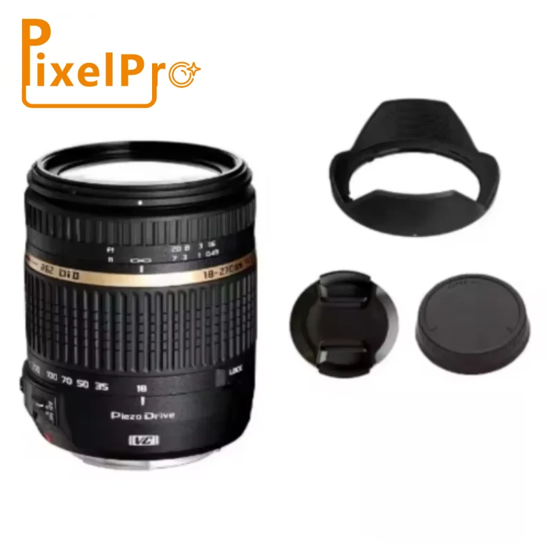 자동 초점 18-270mm F/3.5-6.3 PZD 올인원 줌 렌즈 내장 모터 포함  DSLR 카메라용 모델 B008 탐론 3.5-6.3