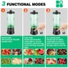 600ml Portable Mini Blender,USB Rechargeable Small Smoothie Blender,Large Capacity Travel Blender Portable Smoothies,Blends Ice 5