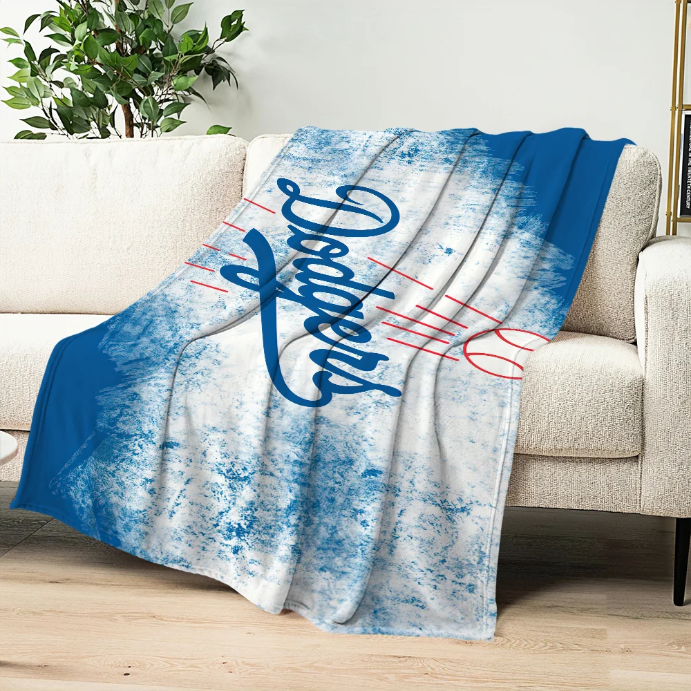 Los Angeles D-Dodgers Blanket Skin friendly comfort warm soft plush blanket suitable sofa living room office bedroom 5