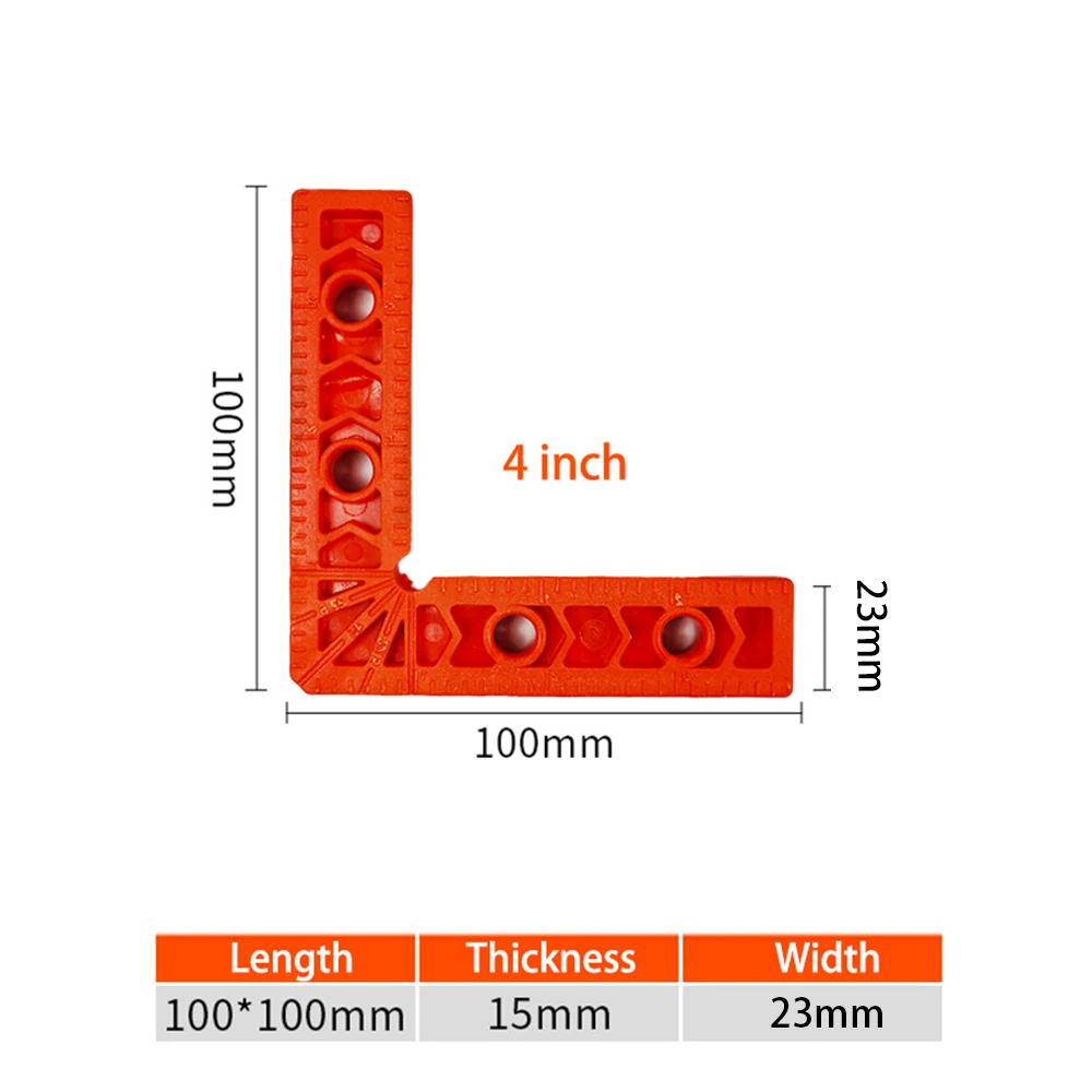 Right Angle Fixing Clip 90 Degree L-shaped with scale Auxiliary Fixture Position