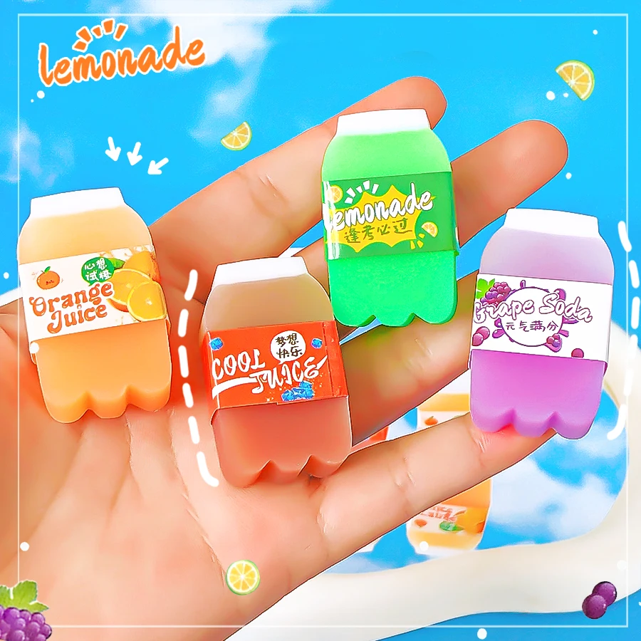 귀여운 문구류 신학기 용품 교실 	   귀여운 것들 학교 고무 음료 재미있는 지우개 예쁜 문구