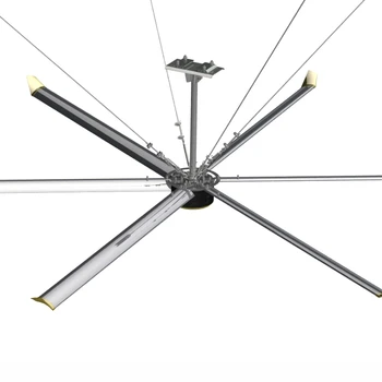 Big Ass Fan Manufacturers 12ft 16ft 18ft Commercial Warehouse Hotels Ventilation Hvls Fan Pmsm Industrial Ceiling Fan 1
