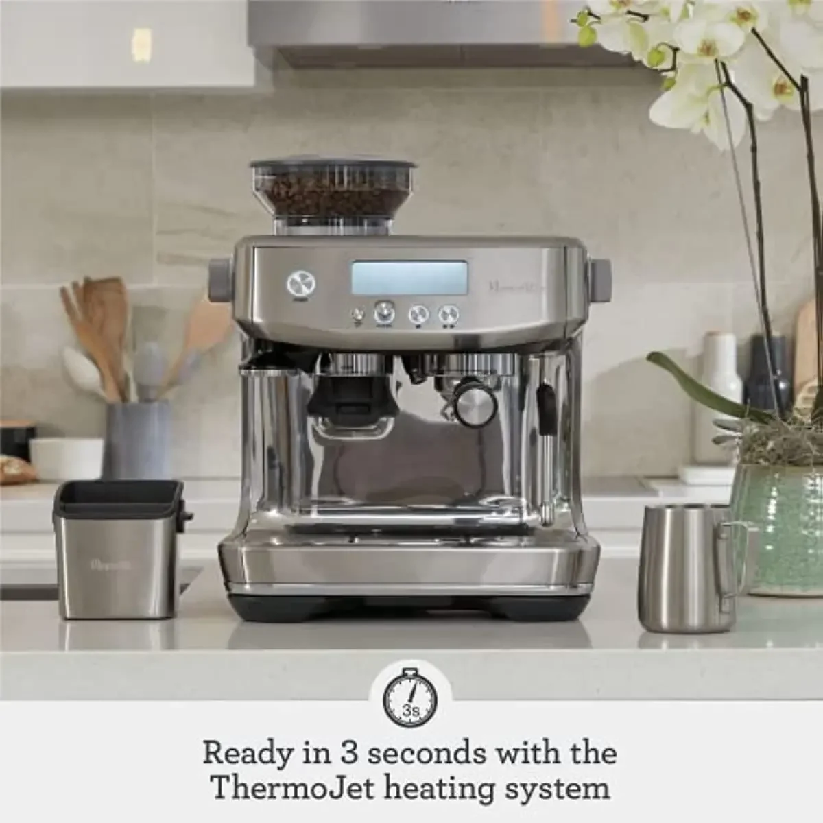 Breville The Barista Pro Espresso Machine - Stainless Steel