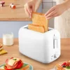 Retro Toaster 2 Slice with 6 Functions, Stainless Steel Toaster Removable Crumb Tray, Under Base Cord Storage US Plug 3