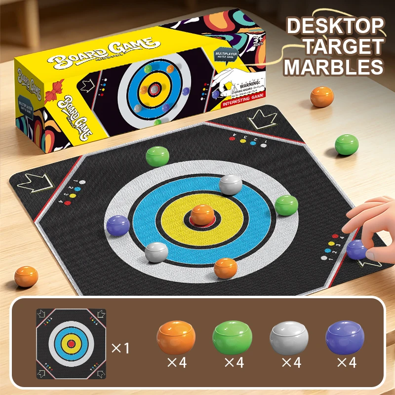 Giochi da Tavolo Divertenti per Famiglie, Bambini e Adulti: Dotato di 8 Palline e Panno da Gioco, Gioco da Tavolo Multifunzionale - immagine 6