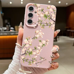 Cherry Blossom Sakura Phone Case - Elegant Floral Design for Samsung S25 Edge (A683 Pink)