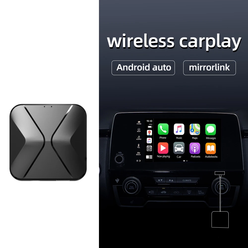 Wireless USB Carplay Autoplay Dongle Adapter Link für Android IOS Auto Navigator 