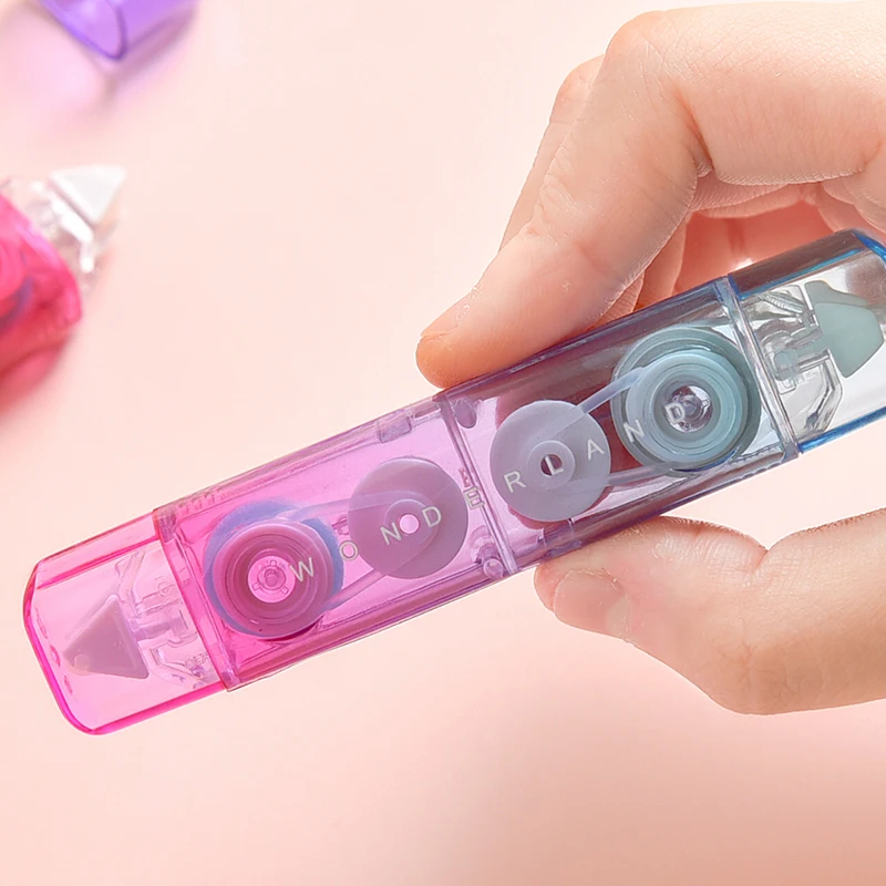 1pcs Gradual Color Correction Tape & Glue Tape Rainbow Design 2 In 1 Dual-side Correcting & Adhesive A7414 6
