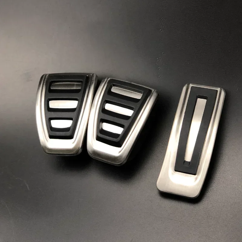 Accelerator Brake Clutch Footrest Pedal for Audi A6 (4F) C6 S6 2008-2012 Automatic Stainless Steel Modified Pad car accessories,car pedals