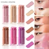 Functional Blush Stick Waterproof Easy Color Face Rouge Blusher Cream Lasting High Color Rendering Brightening Skin Tone Make Up 5