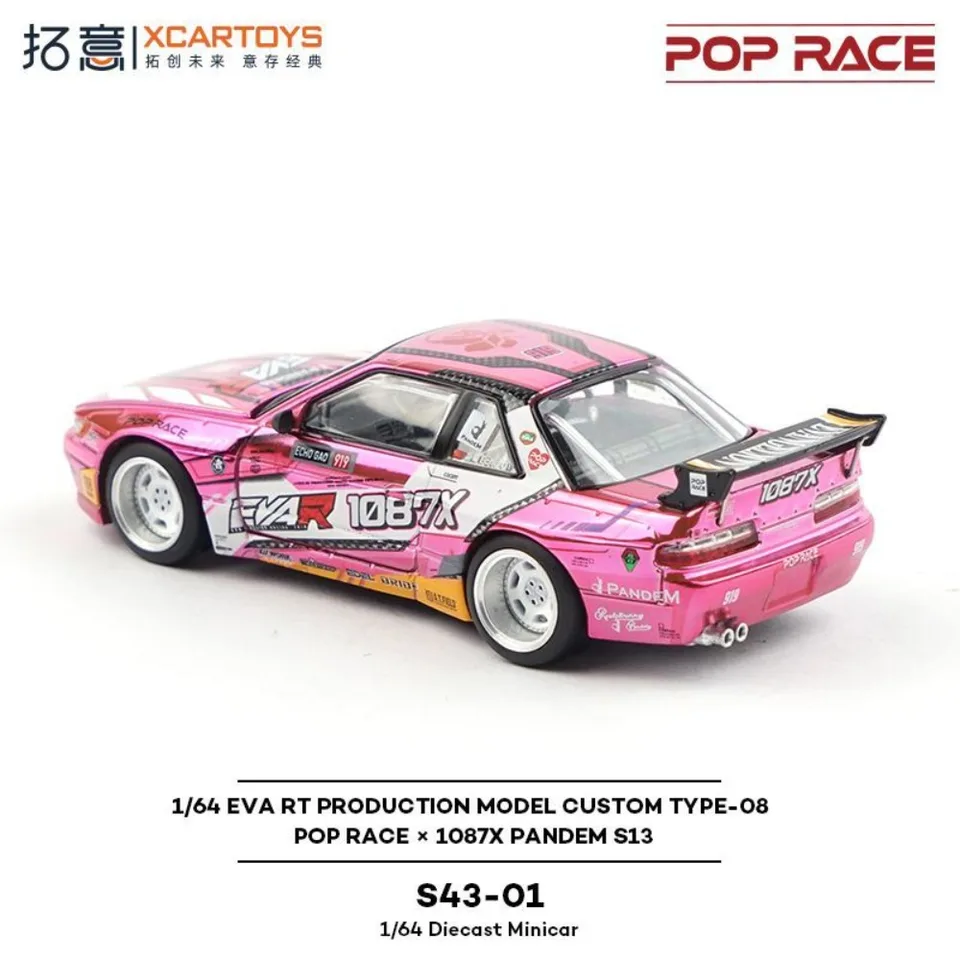 POP RACE XCARTOYS 1:64 1087X Pandem S13 EVA RT PRODUCTION