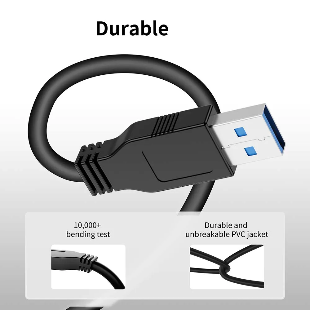 USB 3.0 Cable Short Type A USB 3.0 Male to thumbnail 4